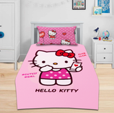 Hello kitty (Pink) bedsheet for kids